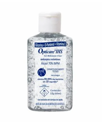 Álcool em Gel de Bolsa com Hidratante 60ml